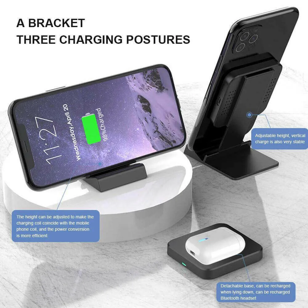 Wireless Charging Stand 15W for Cell Phone with Adjustable Cradle SP