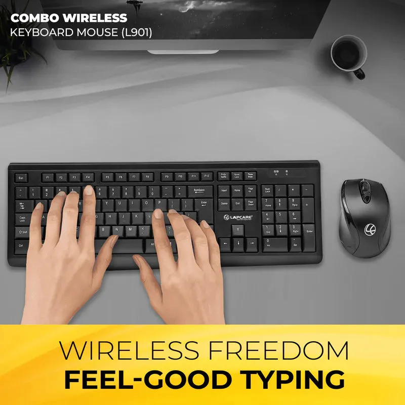 Wireless Combo 104 Key Keyboard   Mouse 1200dpi - non Multimedia