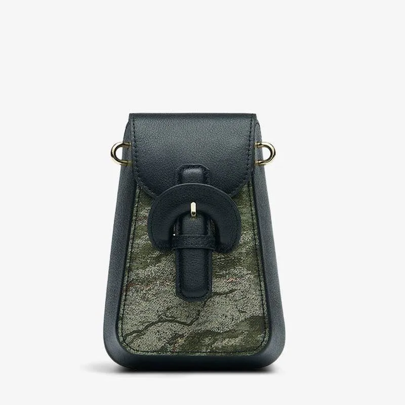 Woven Brocade Vintage Shoulder Phone Bag