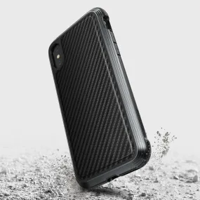 X-Doria Defense Lux Case Cover for Apple iPhone XS Max - Black Carbon Fiber