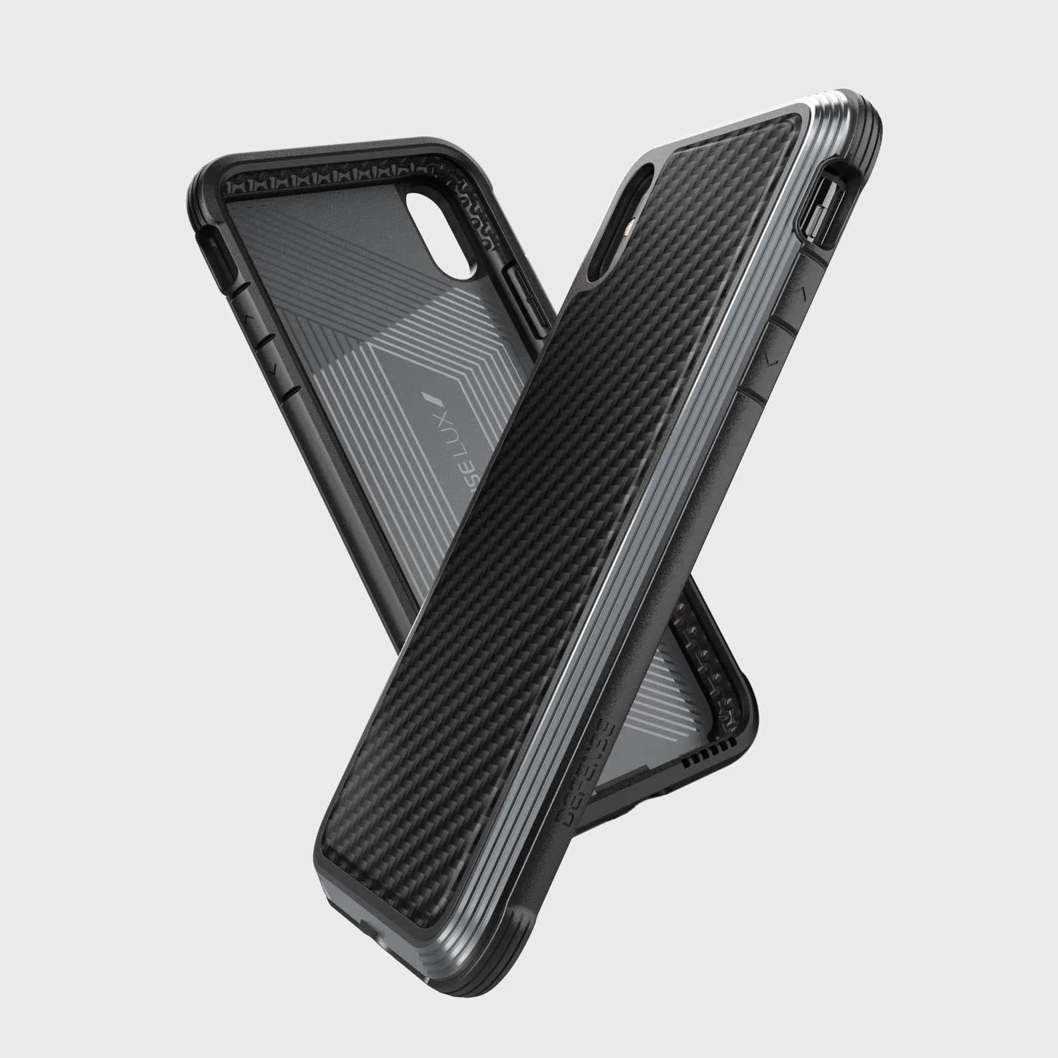 X-Doria Defense Lux Case Cover for Apple iPhone XS Max - Black Carbon Fiber