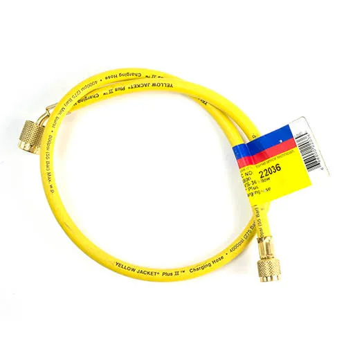 Yellow Jacket 22036 Plus II Charging Hose With Sealright Fitting