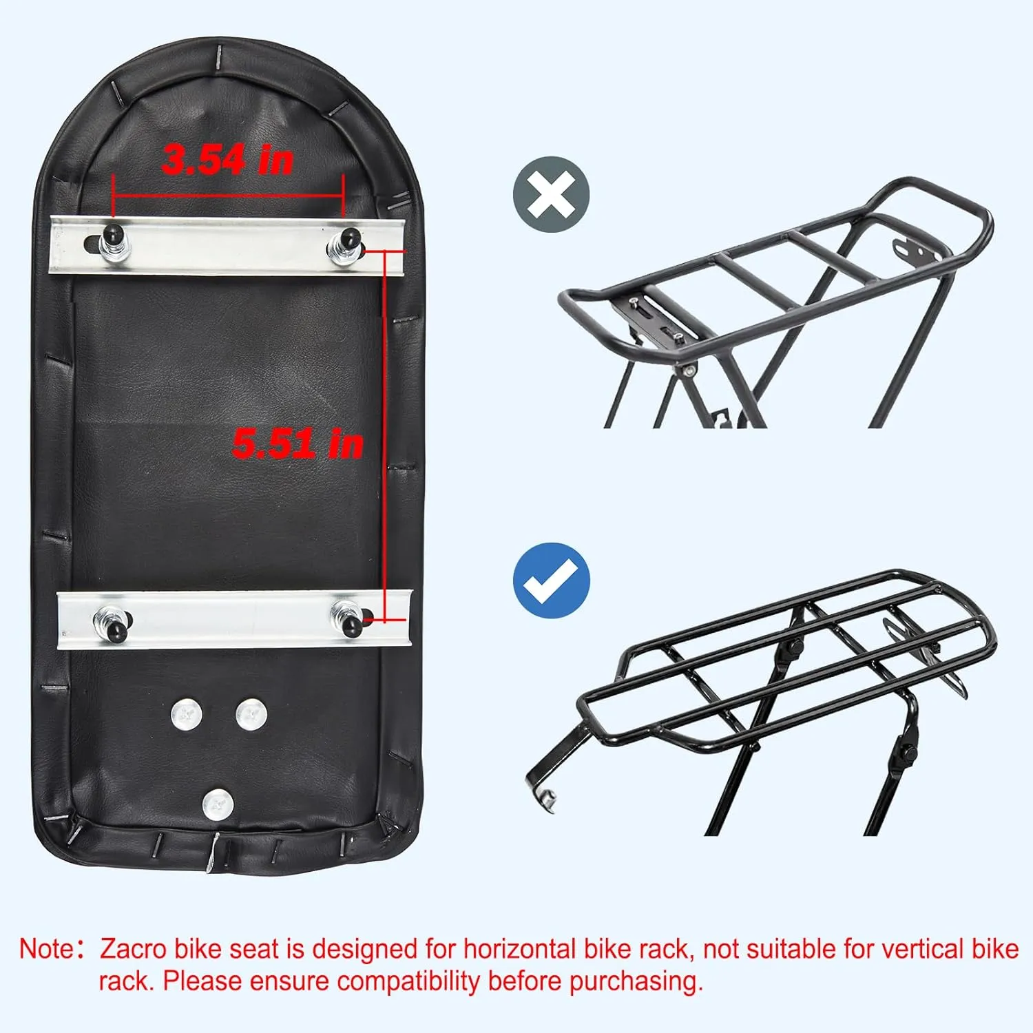 Zacro Kids Bike Seat Set