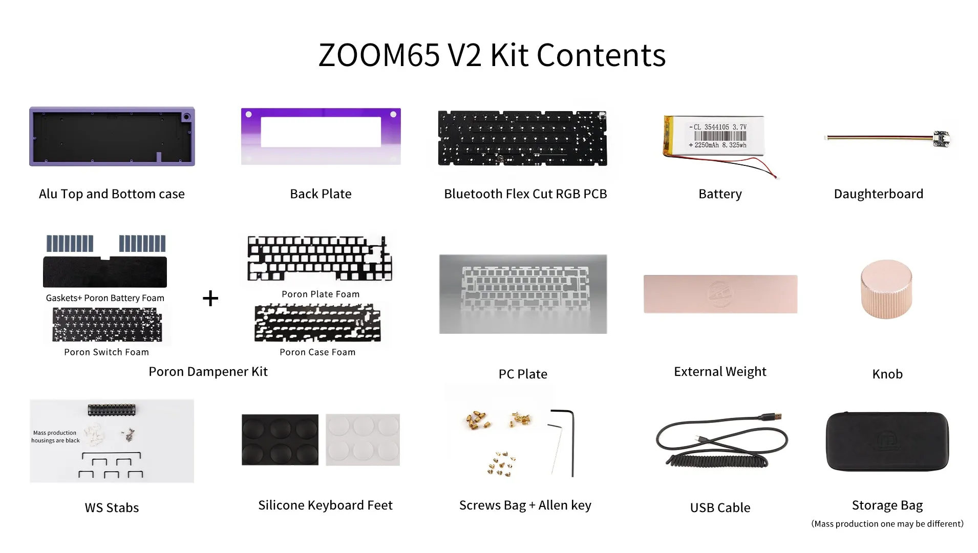 Zoom65 Essential Edition V2 - Ivory Cream Mechanical Keyboard Kit