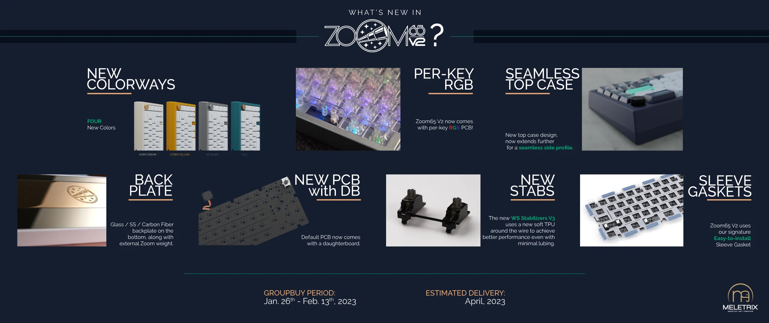 Zoom65 Essential Edition V2 - Ivory Cream Mechanical Keyboard Kit